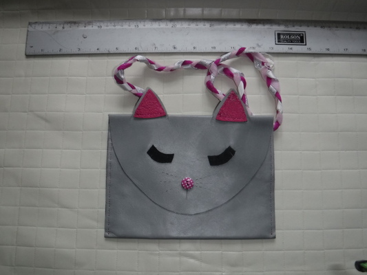 A childs' cat-themed bag