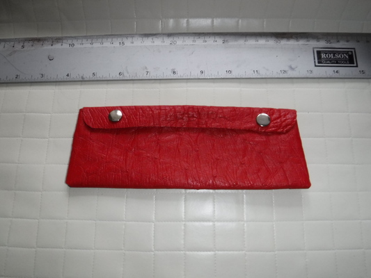 A red pencil case